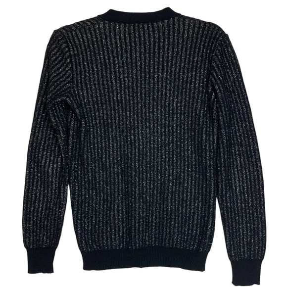 philosophy di Alberta Ferretti metallic cardigan sparkle size us 6 festive - Picture 3 of 16